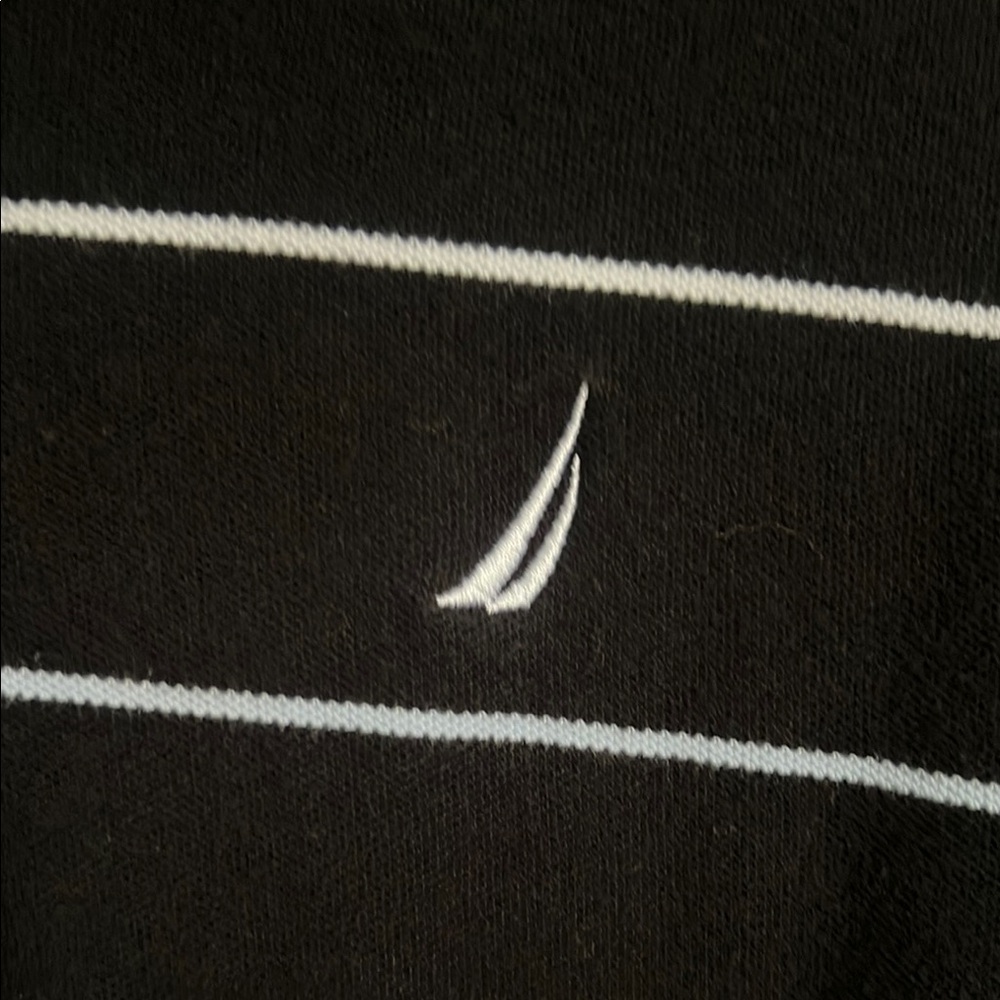 Nautica Black and White Deck Shirt - Picture 3 of 4